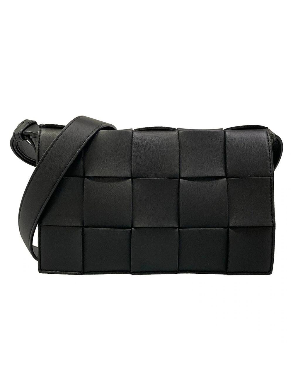 Bottega Veneta Cassette Black Leather #351009B23B